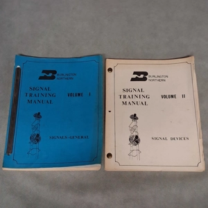 1970's Burlington Northern Signal Training Manuals Volumes 1 & 2