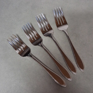 Interpur INR5 Salad Forks 4 Stainless Steel 6 5/8