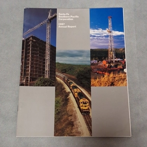 1987 Santa Fe Industries Annual Report Santa Fe Railway Railroad