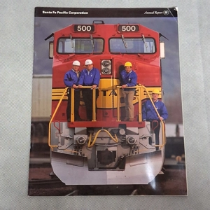 1991 Santa Fe Industries Annual Report Santa Fe Railway Railroad