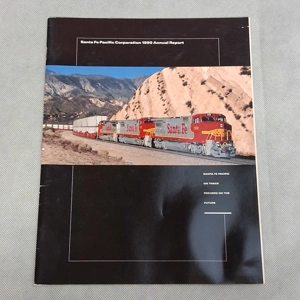 1990 Santa Fe Industries Annual Report Santa Fe Railway Railroad
