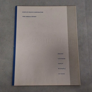 1989 Santa Fe Industries Annual Report Santa Fe Railway Railroad