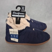 Dearfoam Total Comfort Boot Slippers Women's 7/8 Blue New With Tags Fleece Lined