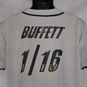 Omaha Storm Chasers Warren Buffett Baseball Jersey XL Berkshire Hathaway 1/16