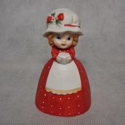 Treasure Masters Polly Poinsettia Bell Ceramic 4
