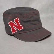 New Era Nebraska Cornhuskers Women's Military Cadet Hat Gray Adjustable