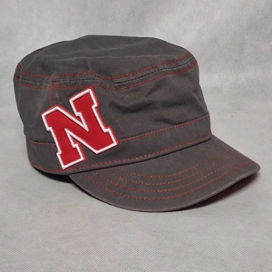 New Era Nebraska Cornhuskers Women's Military Cadet Hat Gray Adjustable