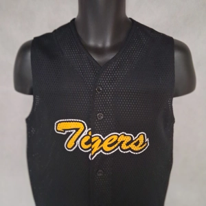 Vintage Teamwork Missouri Tigers Jersey Men's Small Black Mesh Button Front