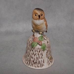 Vintage Towle Bone China Owl Bell 4 3/4