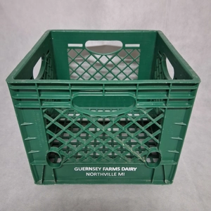 Guernsey Farms Dairy Milk Crate Green Square Northville MI