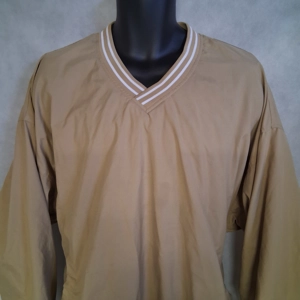 90's Reebok Pullover Jacket Men's XXL Gold White Trim Lined