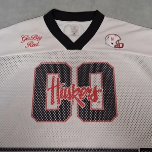 Gameday Couture Nebraska Cornhuskers Football Jersey Womens Medium White Cropped
