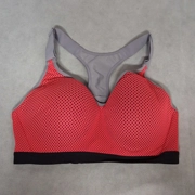 Victoria's Secret Sport Bra 34DD Coral Pink Purple Racerback