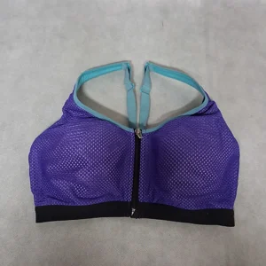 Victoria's Secret Sport Bra 34D Purple Racerback Front Close