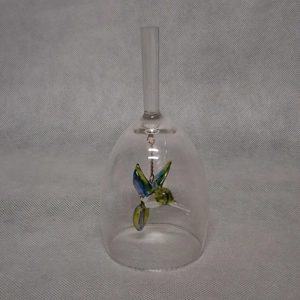 Art Glass Hummingbird Dinner Bell 6