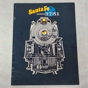 Santa Fe Locomotive 3751 Booklet by Brian Brooks and William Plunkett 1993