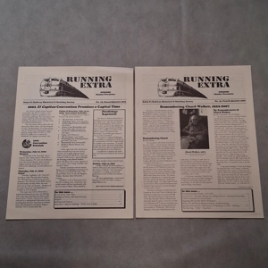 2002 2007 Santa Fe Railway Running Extra Newsletters