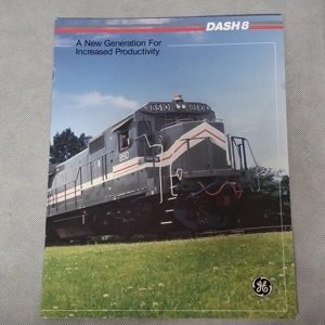 1987 GE Dash 8 Locomotive Sales Brochure 32B 40B 32C 40C