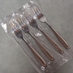 Lenox Hayden Dessert Forks 4 Glossy Stainless Steel 6 1/2