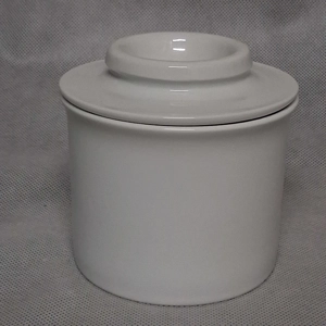 Crock Butter Keeper Bell White