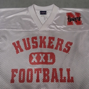 Nebraska Cornhuskers Mesh Jersey Men's Large White Team Edition Apparel