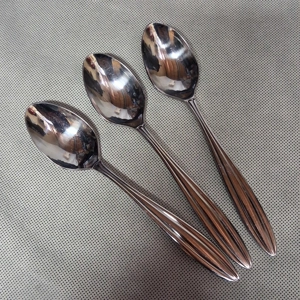 Cambridge Tenor Mirror Teaspoons 3 Glossy Stainless Steel 7