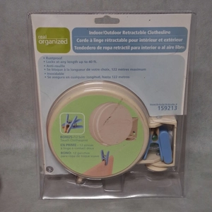Sunline Indoor Outdoor Retractable Clothesline 40' New in Pkg R400 159213