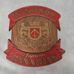 Windsor Supreme Canadian Whiskey Wall Sign 3D Plastic 11.5