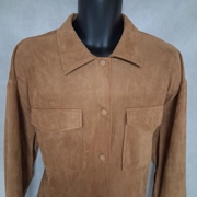 Acoa Faux Sueded Shirt Men's Large Brown New With Tags Buckle.com Snap Front