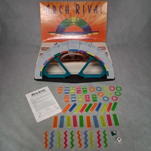 Arch Rival Game 1992 Parker Bros - Complete Balance Board Game In Original Box