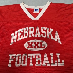 Vintage 1990's Starter Nebraska Cornhuskers Football Jersey Men's Large USA Made