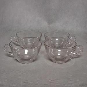 Imperial Glass Candlewick Cups 4 Stem 3400 2 1/8