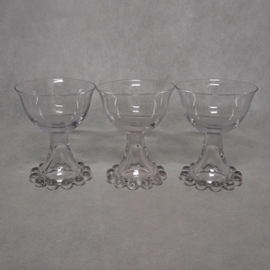 Imperial Glass Candlewick Liquor Cocktail Glasses 3 in Set 4