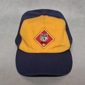 Boy Scouts of America Wolf Rank Baseball Cap Blue Gold Adjustable Small/Medium