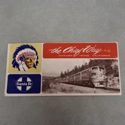 1970's Santa Fe Railway The Chief Way Empty Ticket Envelope New Unused Condition