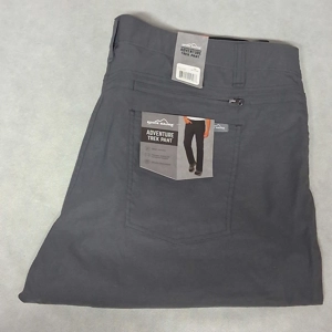 Eddie Bauer Adventure Trek Pants Men's 42x32 Gray New With Tags