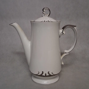 1960's Style House Embassy China Coffee Pot Server with Lid 4 Cup 9 1/2