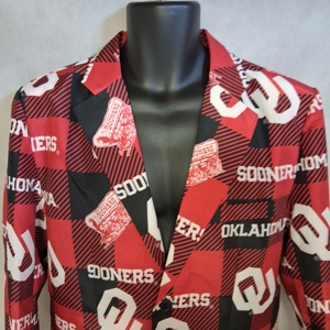 Top Drawer Oklahoma Sooners Sport Jacket Men's Medium Red White Game Day Blazer