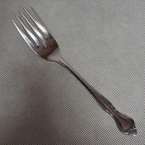 Ekco Eterna Regal Rose Salad Fork Stainless Steel 6 1/2
