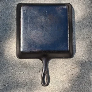 Vintage Lodge Square Cast Iron Skillet #8 SQ SK 9.75
