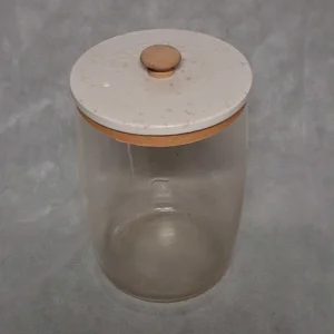 Corning Edison Roung Glass Battery Jar With Lid