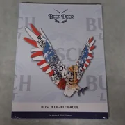Busch Light Eagle 3D Beer Deer Cardboard Mount Wall Art Man Cave Decor Bar Drink