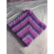 Handmade Crochet Granny Square Baby Blanket Shawl