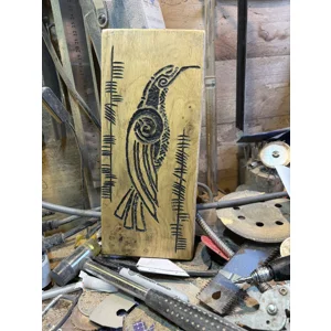 Quoth The Raven “Nevermore” Hand-carved Wooden Wall Art