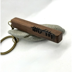Hand Carved Inscribed Ogham Key Rings