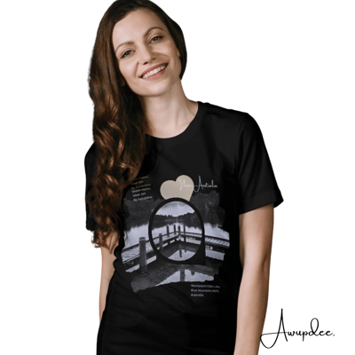 Awupdee Unisex T-Shirt P2000 Wentworth Falls Lake Awupdee Unisex T-Shirt P2000 Wentworth Falls Lake