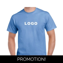 Men's Plain Custom Logo Printed Round-Neck T-shirts