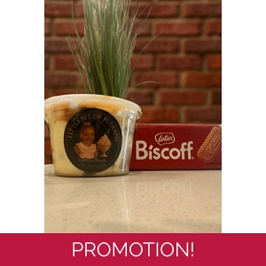 140z Biscoff pudding