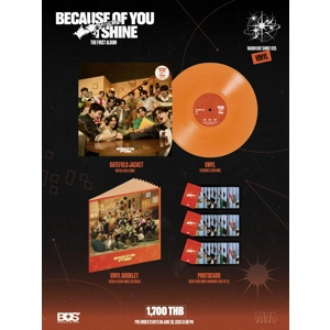 BECAUSE OF YOU, I SHINE VINYL ALBUM ​WARM RAY SHINE VERSION