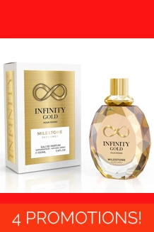 MILESTONE Infinity Gold Eau De Parfum 100ml MILESTONE Infinity Gold Eau De Parfum 100ml
